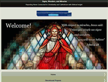 Tablet Screenshot of christian-miracles.com